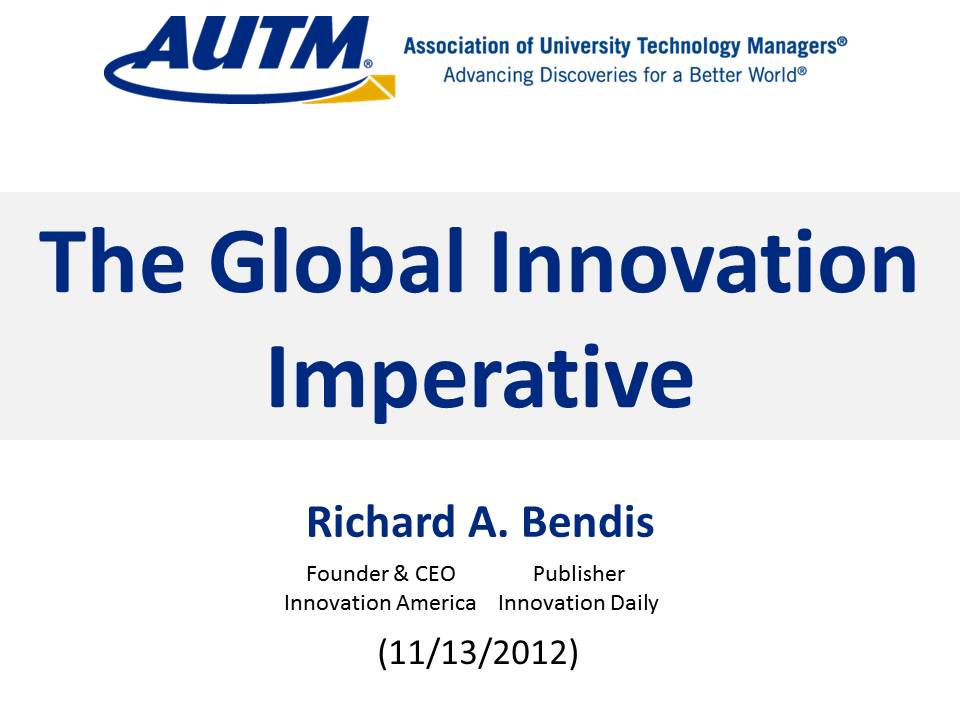 AUTM The Global Innovation Imperative