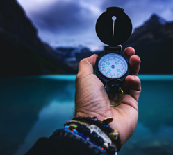 Person Holding A Compass Free Stock Photo