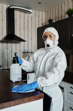 Photo Of Person Wearing Protective Suit Free Stock Photo