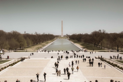 Washington Memorial from the Steps of the Lincoln Memorial.