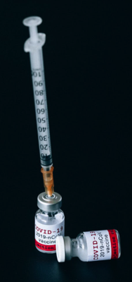 Cursor and Covid 19 Vaccine In Vials Free Stock Photo