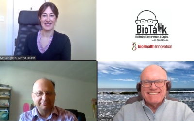 Marina Massingham, CEO, Aifred Health, & Laurent Waessa, Sr. Business Development Advisor, Québec Government Office in New York, Virtually Visit BioTalk
