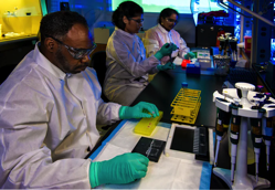 Scientists working in a lab.