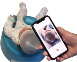 Baby Getting Scanned by Smartphone