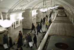 Blurred people on subway platform 2021 08 26 15 30 16 utc