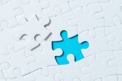 Jigsaw puzzle pieces on blue background 2021 08 26 22 35 31 utc