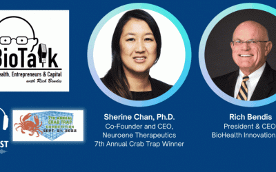 Crab Trap Winner Sherine Chan, Ph.D. or Neuronene, joins Rich Bendis on BioTalk
