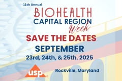 Updated Save the Date, Mark your calendars now. 11th Annual BioHealth Capital Region Week Rescheduled for September 23-25, 2025!